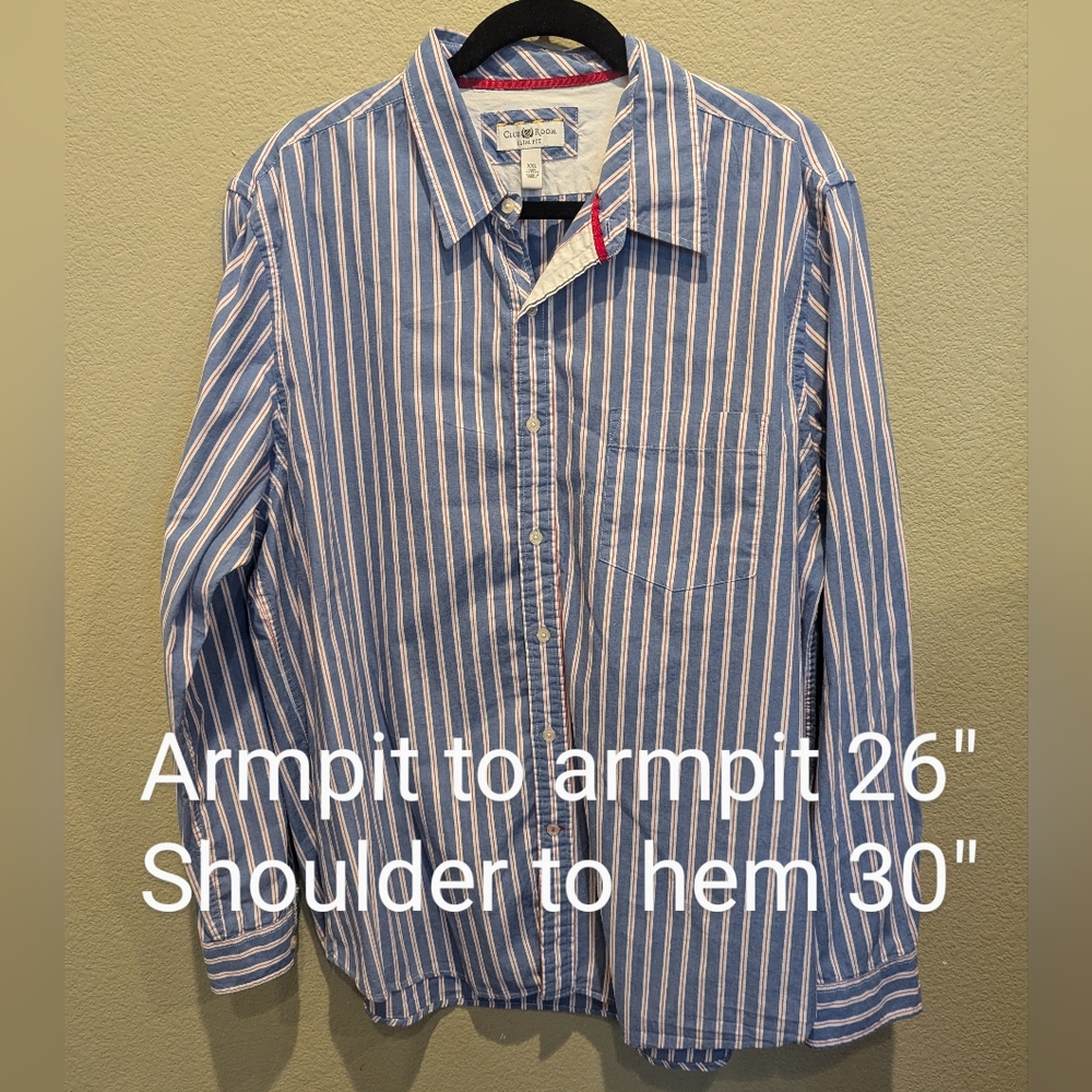 Club Room Slim Fit XXL 🇺🇸 100% Cotton EUC - Picture 5 of 7
